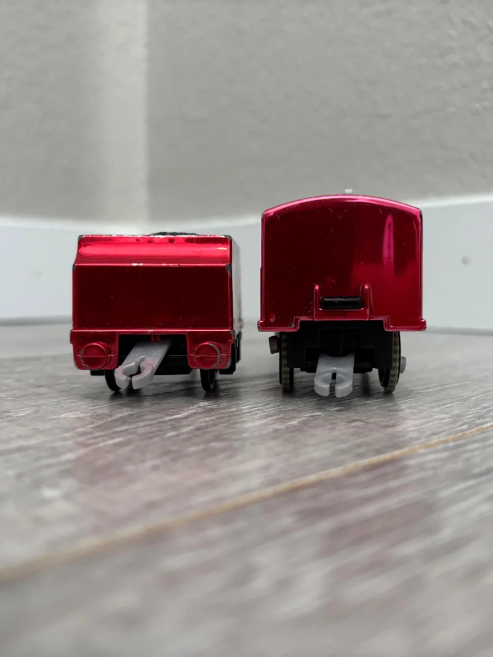 Metallic Motorized Trackmaster James and Tender - Thomas & Friends WORKS!